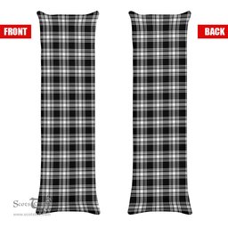 ScotsTee Shop Scottish Menzies Black & White Modern Tartan Body Pillow