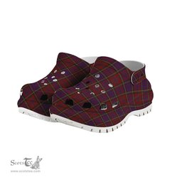ScotsTee Shop Scottish Anderson of Kinnedear Red Women's Tartan Height Increasing Clogs