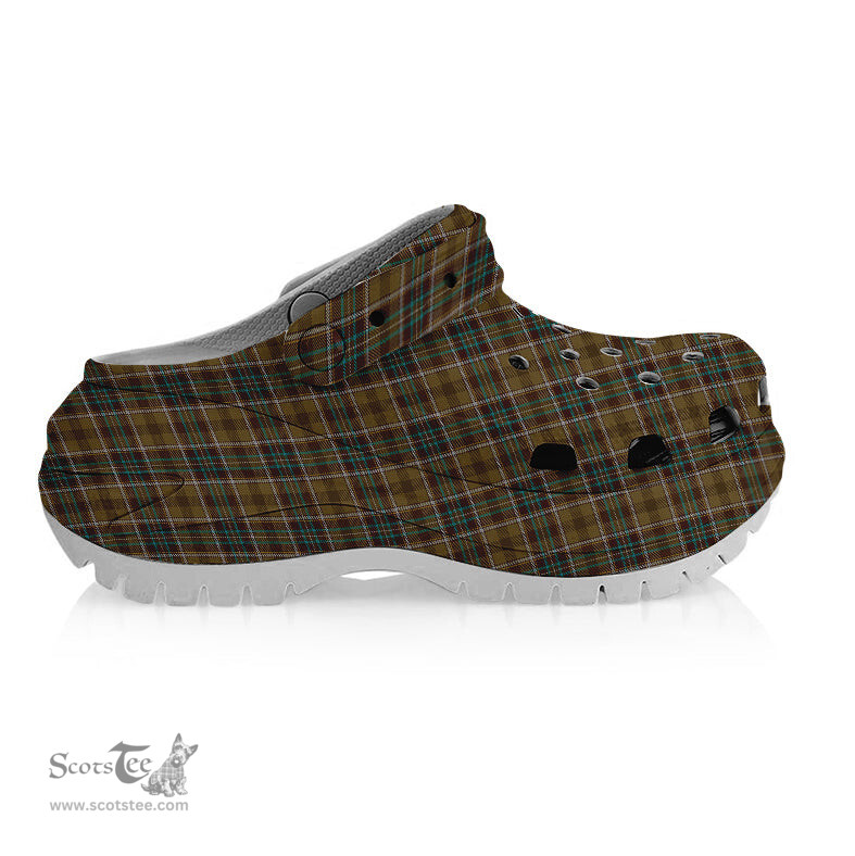 ScotsTee Shop Scottish Bruce of Kinnaird (Vivienne Westwood Design) Women's Tartan Height Increasing Clogs