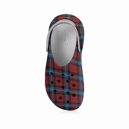 ScotsTee Shop Scottish Baillie of Polkemmet Red Women's Tartan Height Increasing Clogs