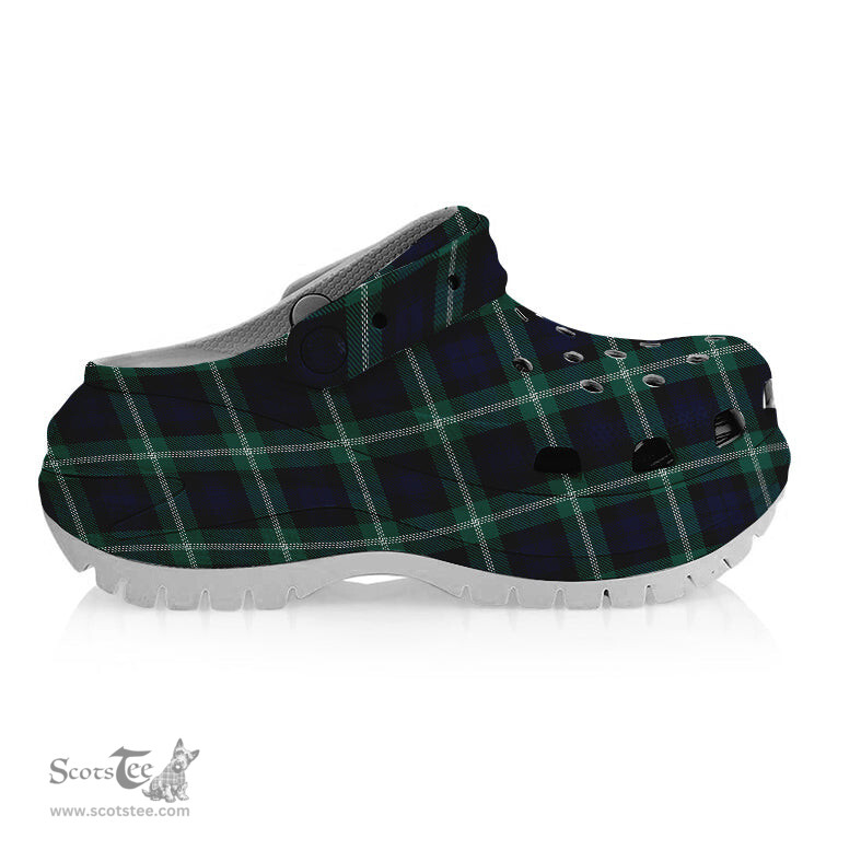 ScotsTee Shop Scottish Baillie of Polkemmet Modern Women's Tartan Height Increasing Clogs