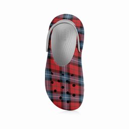 ScotsTee Shop Scottish Baillie of Polkemmet Red Modern Women's Tartan Height Increasing Clogs