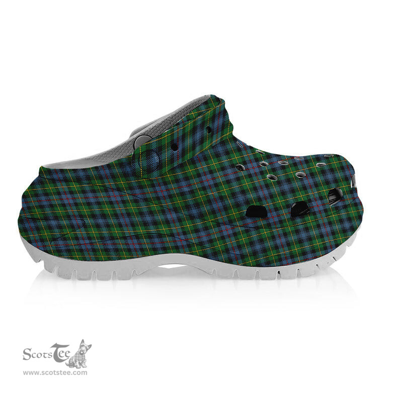 ScotsTee Shop Scottish Baillie of Lamington Modern Clan Women's Tartan Height Increasing Clogs