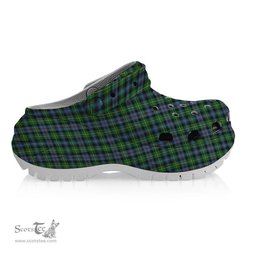 ScotsTee Shop Scottish Baillie of Lamington Modern Clan Women's Tartan Height Increasing Clogs