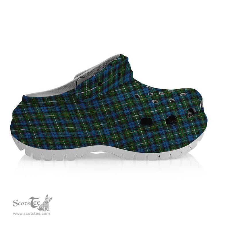 ScotsTee Shop Scottish Campbell of Argyll 02 Women's Tartan Height Increasing Clogs