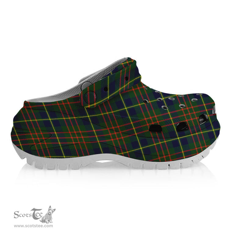 ScotsTee Shop Scottish Cameron of Lochiel Hunting Modern Women's Tartan Height Increasing Clogs