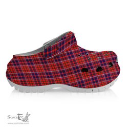 ScotsTee Shop Scottish Cameron of Lochiel Modern Women's Tartan Height Increasing Clogs