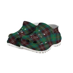 ScotsTee Shop Scottish Chisholm Hunting Ancient Women's Tartan Height Increasing Clogs