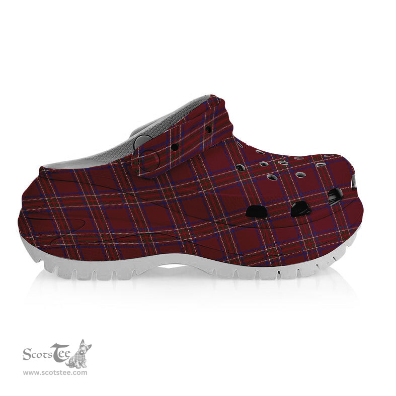 ScotsTee Shop Scottish Burnett of Leys Hunting Women's Tartan Height Increasing Clogs