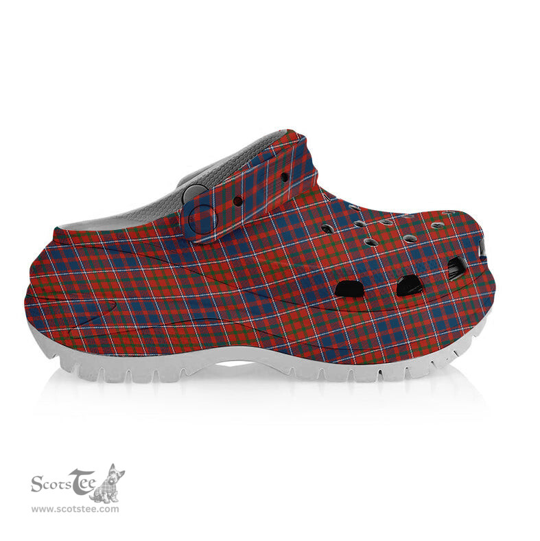 ScotsTee Shop Scottish Cameron of Lochiel Ancient Women's Tartan Height Increasing Clogs