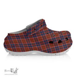 ScotsTee Shop Scottish Cameron of Lochiel Ancient Women's Tartan Height Increasing Clogs