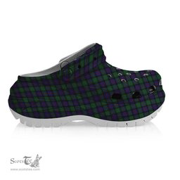 ScotsTee Shop Scottish Campbell of Cawdor Women's Tartan Height Increasing Clogs