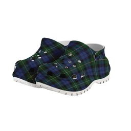 ScotsTee Shop Scottish Campbell of Loudoun Women's Tartan Height Increasing Clogs