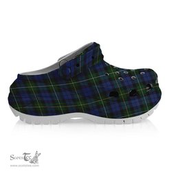 ScotsTee Shop Scottish Campbell of Loudoun Women's Tartan Height Increasing Clogs