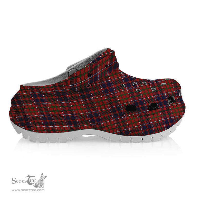 ScotsTee Shop Scottish Cameron of Locheil Original Women's Tartan Height Increasing Clogs