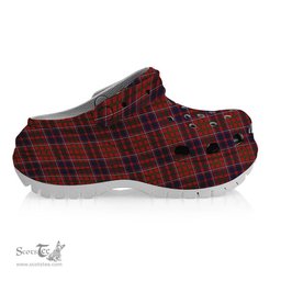 ScotsTee Shop Scottish Cameron of Locheil Original Women's Tartan Height Increasing Clogs