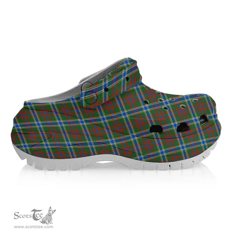 ScotsTee Shop Scottish Currie of Arran Modern Clan Women's Tartan Height Increasing Clogs