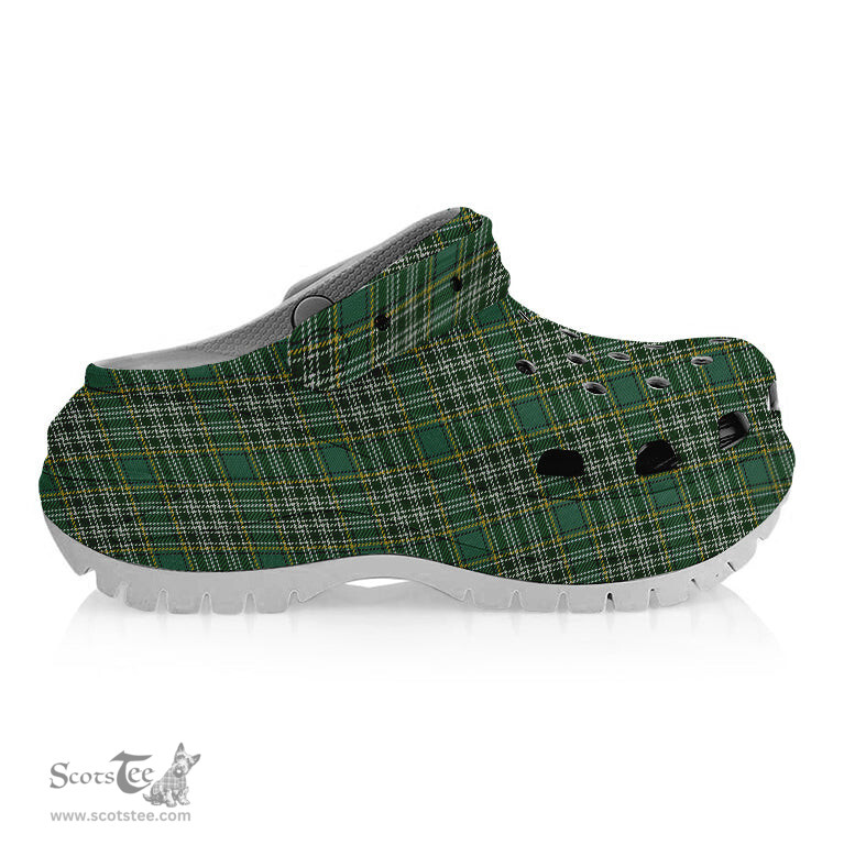 ScotsTee Shop Scottish Currie of Balilone Women's Tartan Height Increasing Clogs