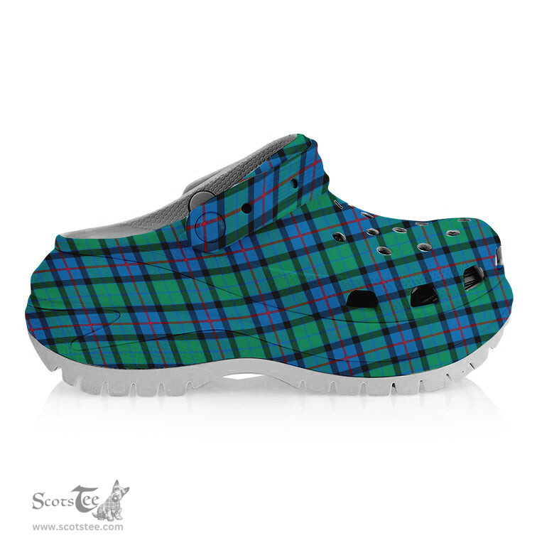 ScotsTee Shop Scottish Flower Of Scotland SC Women's Tartan Height Increasing Clogs