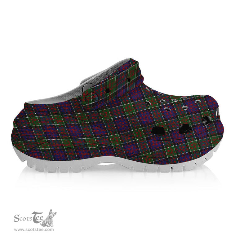 ScotsTee Shop Scottish Donald of Clan Ranald Modern Women's Tartan Height Increasing Clogs