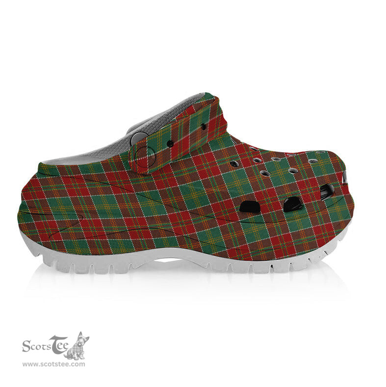 ScotsTee Shop Scottish Donald of Kingsburgh Women's Tartan Height Increasing Clogs