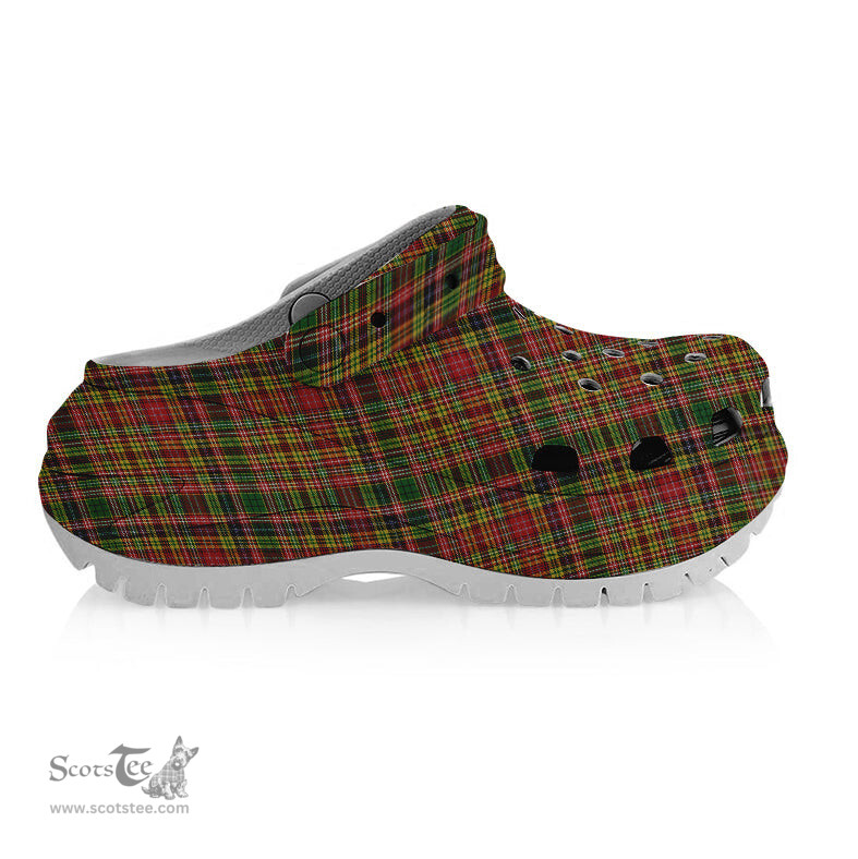 ScotsTee Shop Scottish Drummond of Strathallan Women's Tartan Height Increasing Clogs