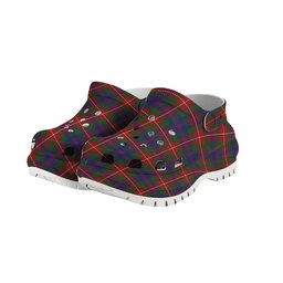 ScotsTee Shop Scottish Fraser of Lovat Women's Tartan Height Increasing Clogs