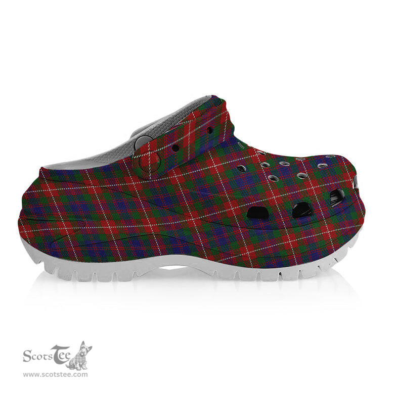 ScotsTee Shop Scottish Fraser of Lovat Women's Tartan Height Increasing Clogs