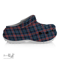 ScotsTee Shop Scottish Gandy of Myrton Women's Tartan Height Increasing Clogs