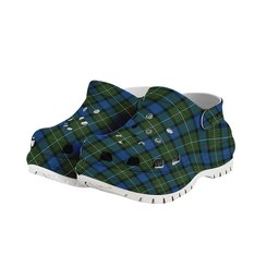 ScotsTee Shop Scottish Ferguson of Atholl Women's Tartan Height Increasing Clogs