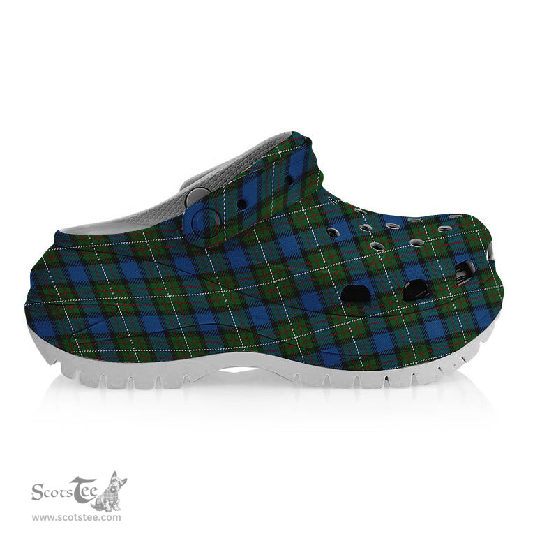 ScotsTee Shop Scottish Ferguson of Atholl Women's Tartan Height Increasing Clogs