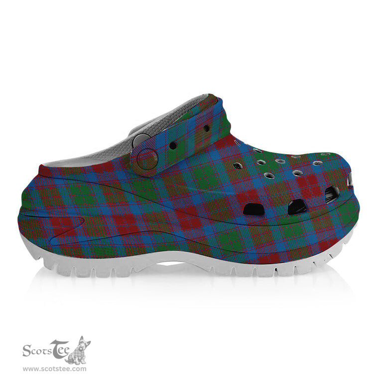 ScotsTee Shop Scottish Fraser of Altyre Ancient Women's Tartan Height Increasing Clogs