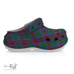 ScotsTee Shop Scottish Fraser of Altyre Ancient Women's Tartan Height Increasing Clogs