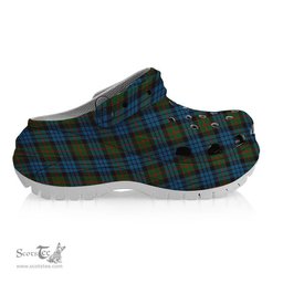 ScotsTee Shop Scottish Fletcher of Dunans Women's Tartan Height Increasing Clogs