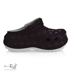 ScotsTee Shop Scottish Donald of Clan Ranald Women's Tartan Height Increasing Clogs