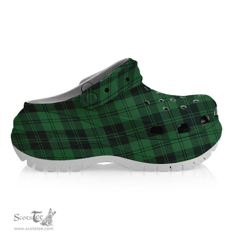 ScotsTee Shop Scottish Erskine Hunting Modern Women's Tartan Height Increasing Clogs