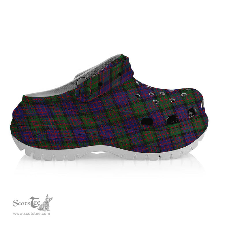 ScotsTee Shop Scottish Denovan The Lairdship of Women's Tartan Height Increasing Clogs