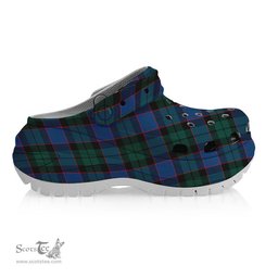 ScotsTee Shop Scottish Fergusson of Balquhidder Modern Women's Tartan Height Increasing Clogs