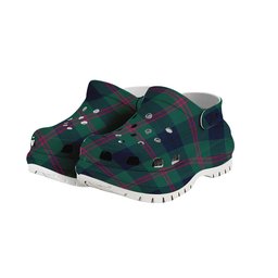 ScotsTee Shop Scottish Laurie (Lawrie) Modern Clan Women's Tartan Height Increasing Clogs
