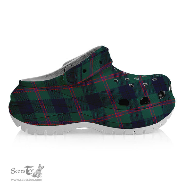 ScotsTee Shop Scottish Laurie (Lawrie) Modern Clan Women's Tartan Height Increasing Clogs