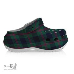 ScotsTee Shop Scottish Laurie (Lawrie) Modern Clan Women's Tartan Height Increasing Clogs