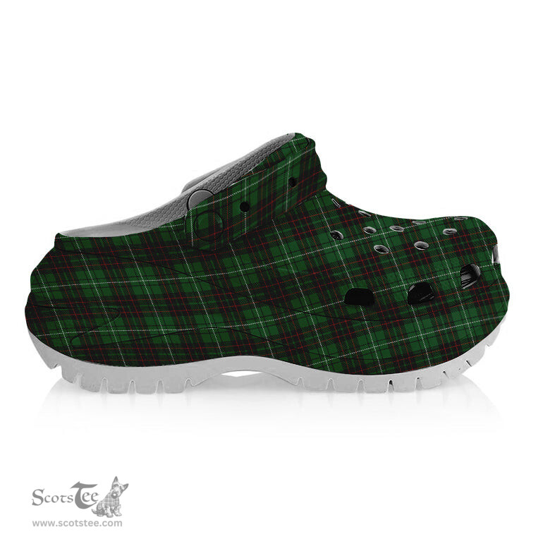 ScotsTee Shop Scottish MacAuley of Lewis Women's Tartan Height Increasing Clogs