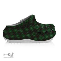 ScotsTee Shop Scottish MacAuley of Lewis Women's Tartan Height Increasing Clogs