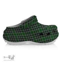 ScotsTee Shop Scottish MacDonald Lord of the Isles Hunting Women's Tartan Height Increasing Clogs