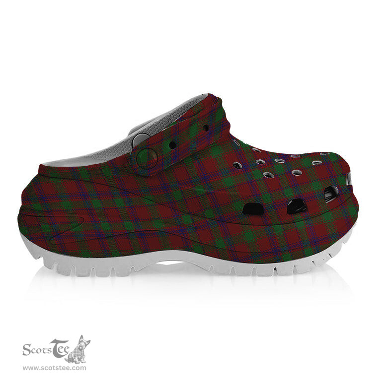 ScotsTee Shop Scottish MacDonald of Glengarry Full Dress Women's Tartan Height Increasing Clogs