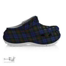 ScotsTee Shop Scottish Louise of Lorne Women's Tartan Height Increasing Clogs