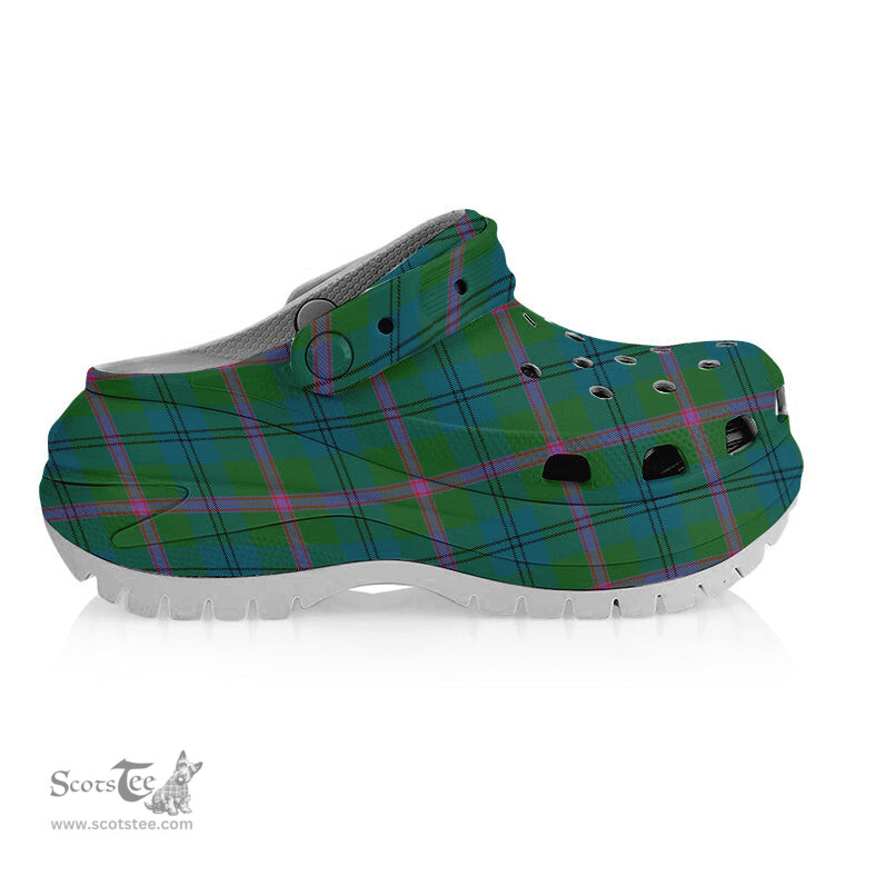 ScotsTee Shop Scottish Laurie (Lawrie) Ancient Clan Women's Tartan Height Increasing Clogs