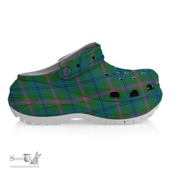 ScotsTee Shop Scottish Laurie (Lawrie) Ancient Clan Women's Tartan Height Increasing Clogs