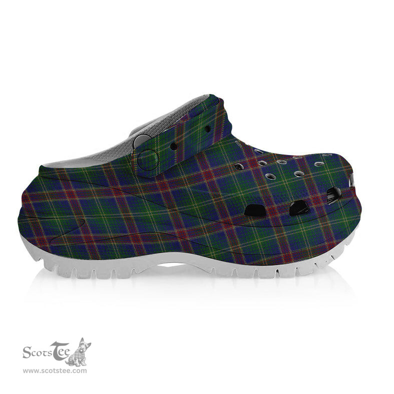 ScotsTee Shop Scottish Hart of Scotland Women's Tartan Height Increasing Clogs