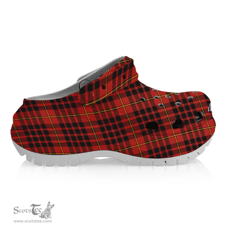 ScotsTee Shop Scottish MacDonald of Ardnamurchan Ancient Women's Tartan Height Increasing Clogs